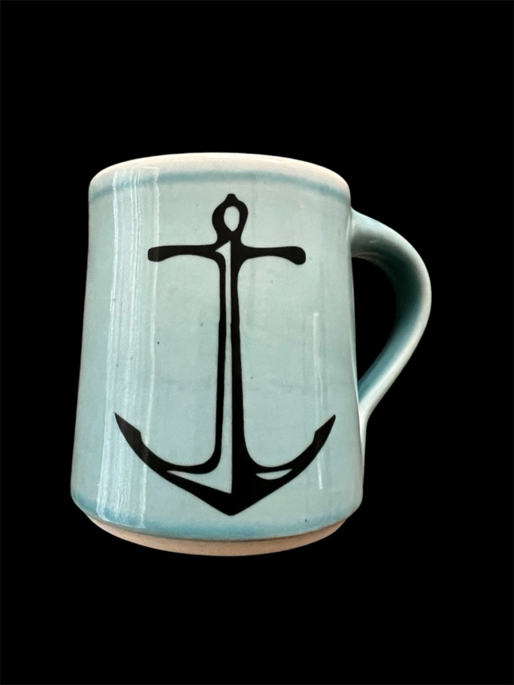 Great Bay Pottery Handcrafted Anchor Nautical Coffee Tea Mug - made in USA